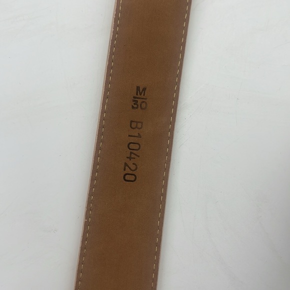 Brighton Statement  Leather Belt Croc Embossed Silver Hardware Pink Sz M 30 - Picture 7 of 7